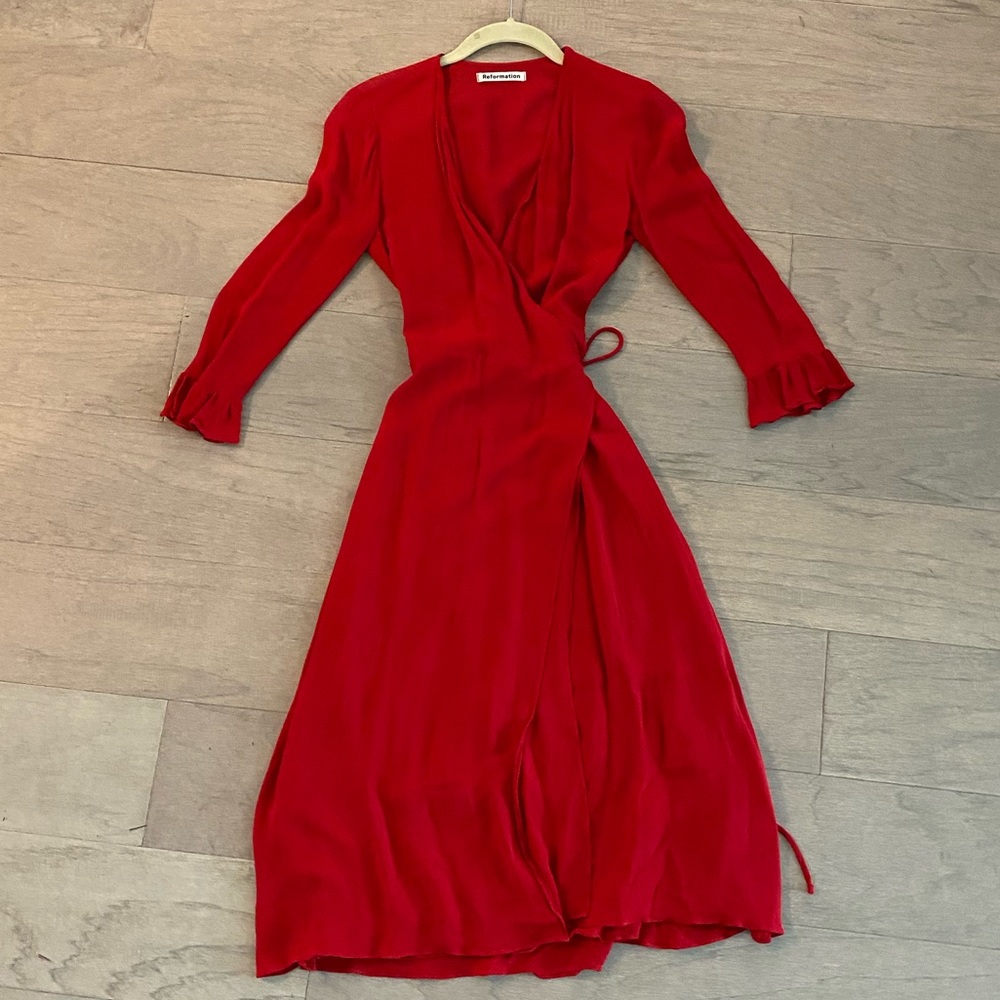 Reformation Wrap Dress